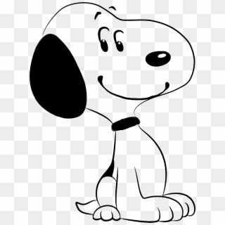 Snoopy Drawing Transparent Png Clipart Free Download - Snoopy Vector Black And White, Png Download