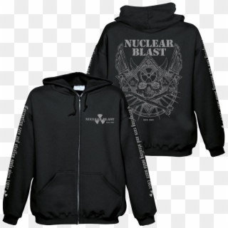 Nuclear Blast America Winged Skull - Black Skull Winged Jacket, HD Png Download