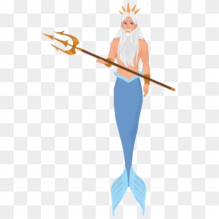 King Triton By Musicmermaid - Illustration, HD Png Download