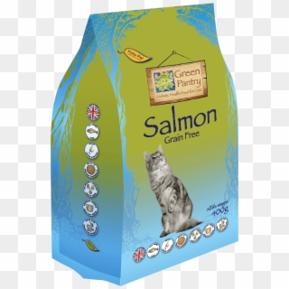 Salmon Grain-free Dry Cat - Cat Grabs Treat, HD Png Download