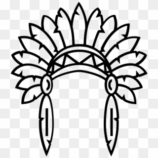 Native American Headdress Icon, HD Png Download