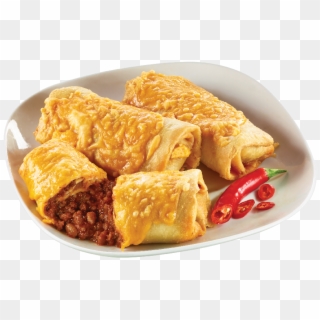Fried Tortillas Stuffed With Chili Con Carne, Topped - Crêpe, HD Png Download