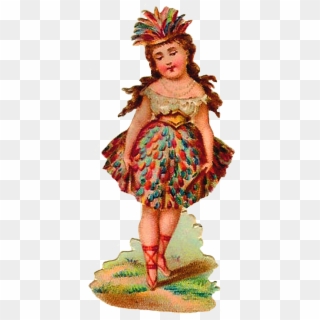 This Is A Charming And Lovely Antique Victorian Scrap - Doll, HD Png Download