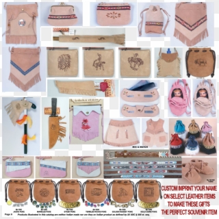 Native American Leather Bags, Pouches And Purses - Native American Belt Pouches, HD Png Download