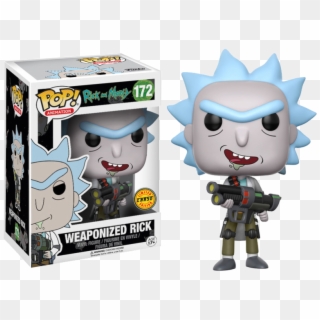 Pop Figure Rick And Morty Rick Weaponized Chase - Funko Pop Weaponized Rick Chase, HD Png Download