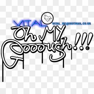 Oh My Goooush Logo - Calligraphy, HD Png Download