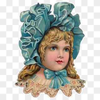 Vintage Cute Victorian Girl Woman Antique Page - Cute Vintage Transparent, HD Png Download