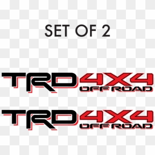 Set Of - 2018 Toyota Tacoma Trd Off Road Decals, HD Png Download