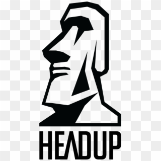 Logo New Headup-logo Black Headright Hochkant - Headup Games, HD Png Download
