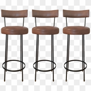 Leather Bar Stools - Vintage Leather Bar Stools, HD Png Download