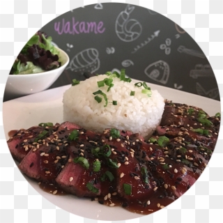 Filet Mignon Teriyaki - Jasmine Rice, HD Png Download