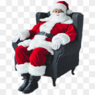 #ftestickers #santa #sit #relax #chair #christmas @danial8986 - Santa Sitting On Chair, HD Png Download
