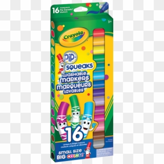 Detailed Images - Crayola Pip Squeaks Washable Markers 16, HD Png Download