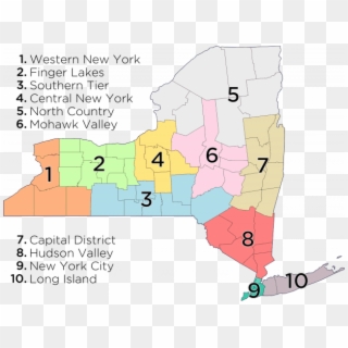 Central New York Region - State Is New York City, HD Png Download