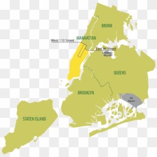 Boro Taxi Nyctt - New York City Map Vector, HD Png Download