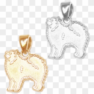 Samoyed Charm Or Pendant In Sterling Silver Or 14k - Pendant, HD Png Download