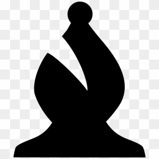 This Free Icons Png Design Of Chess Piece Silhouette - Alfil Negro Ajedrez Png, Transparent Png