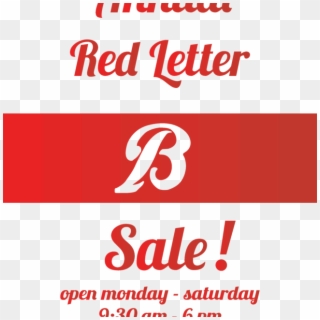 Annual Red Letter Sale - Graphic Design, HD Png Download