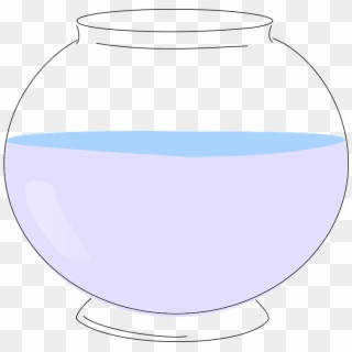 Bowl Water Glass Empty Round Fish Pet Goldfish - Circle, HD Png Download