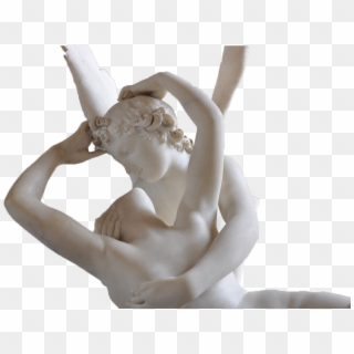 Cupid Statue Heart And Arrow Png Transparent - The Louvre, Png Download