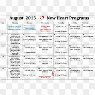 Nh August 2013 - August 2011 Calendar, HD Png Download