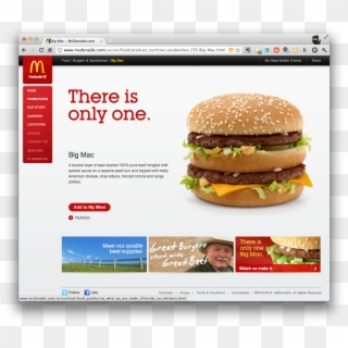 Why Mcdonald's Ads Look Better Than Their Product - Big Mac Mcdonalds, HD Png Download