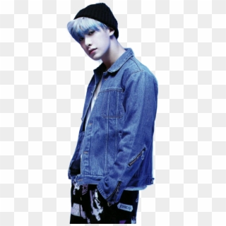 Wonho With Blue Hair , Png Download - Wonho Happy Day, Transparent Png