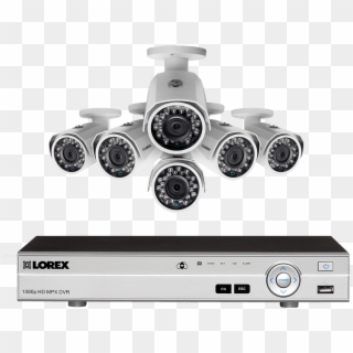 Hd 1080p Surveillance System With 6 Outdoor Security - Security System, HD Png Download