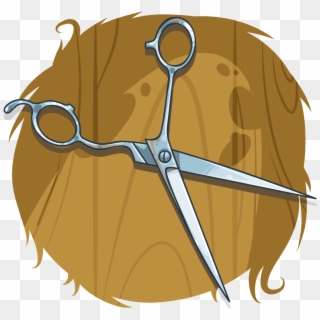 Hair Cutting Shears - Cartoon, HD Png Download