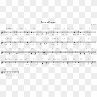 Jeepers Creepers Sheet Music Composed By H - Sheet Music, HD Png Download