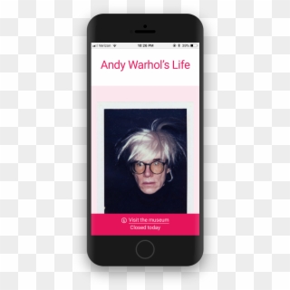 Mobile View Of Andy Warhol's Life Page - Smartphone, HD Png Download