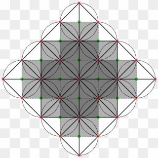 Xy Projection Of The Inner Grid Of Metatron's Cube - Circle, HD Png Download
