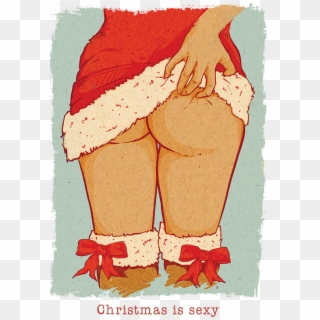 Christmas Is Sexy Funny Xmas Vintage T-shirt Mens Womens - Sexy Funny Christmas, HD Png Download