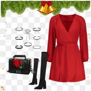 Sexy And Elegance Look For Christmas - Overcoat, HD Png Download