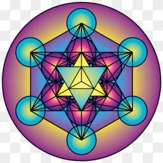 Click And Drag To Re-position The Image, If Desired - Metatron's Cube Merkaba, HD Png Download