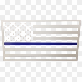 Police Support Flag Blue Line - Flag Of The United States, HD Png Download