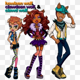 Monster High Images Wolf Siblings Wallpaper And Background - Howleen Wolf And Clawdeen Wolf, HD Png Download
