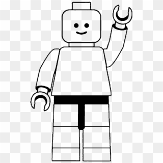 Clipart Man Template Black And White - Lego Clipart Black And White, HD Png Download