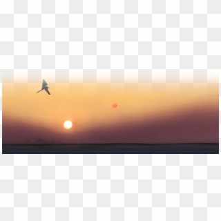 Tatooine Times Footer Background - Sunset, HD Png Download