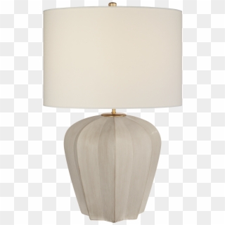 Pierrepont Medium Table Lamp In Stone White With Linen - Electric Light, HD Png Download