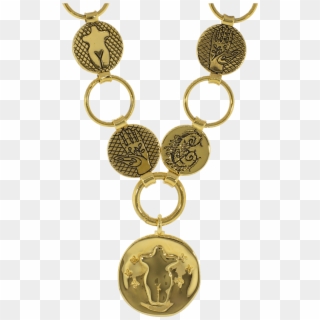 Emoji Short Necklace - Brass, HD Png Download