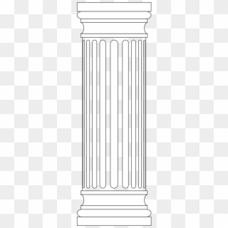 Column Marble Greek - Black And White Column Png, Transparent Png