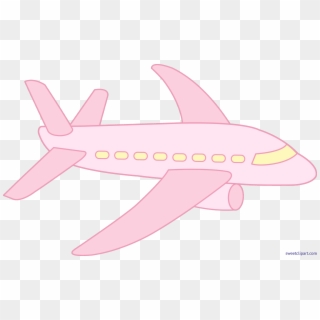 Airplane Clip Easy - Pink Airplane Tumblr Png, Transparent Png