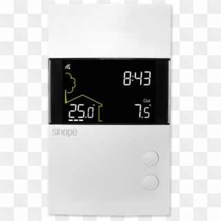 Smart Floor Heating Thermostat 3600 W Zigbee Sinope - Zigbe Thermostat, HD Png Download