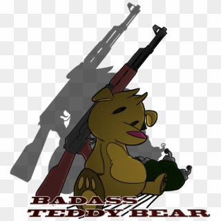 Badass Teddybear - Cartoon, HD Png Download