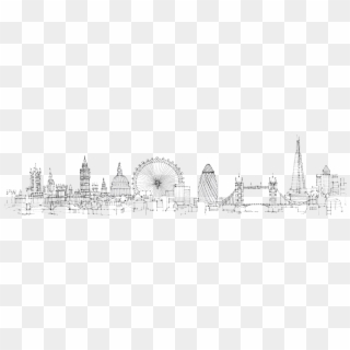 Murray Tiling London Skyline - London Landscape Drawing, HD Png Download
