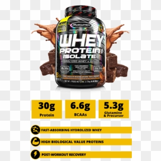 Whey Protein Plus Isolate - Whey Protein Plus Isolate Muscletech, HD Png Download