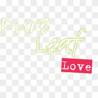 Home Pure Leaf Love - Live Right Here Right Now, HD Png Download
