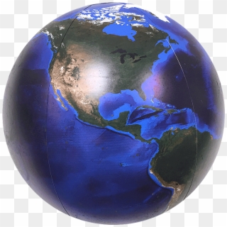 Imperfect Blue Marble Beach Ball - Blue Marble Transparent Background, HD Png Download