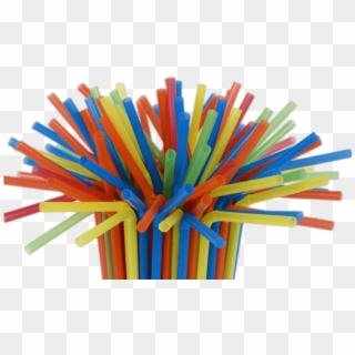 Bunch Of Coloured Straws - Plastic Straws, HD Png Download